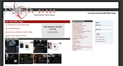 Desktop Screenshot of metal-blogs.com