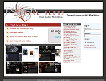 Tablet Screenshot of metal-blogs.com